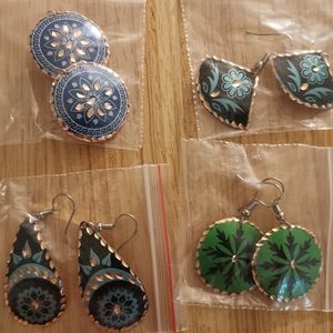 Copper earing 4 pack